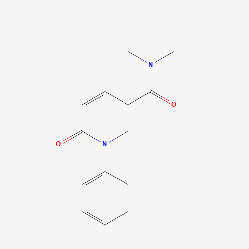 5-(N,N-Diethylcarboxamide)-1-phenylpyridin-2(1H)-one (CAS: 1076199-97-7) - Chemical Structure and Molecular Formula 