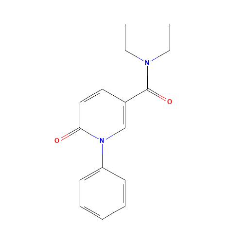 5-(N,N-Diethylcarboxamide)-1-phenylpyridin-2(1H)-one (CAS: 1076199-97-7) - Chemical Structure and Molecular Formula 