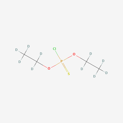 Diethyl Chlorothiophosphate-d10 (CAS: 287397-89-1) - Chemical Structure and Molecular Formula 