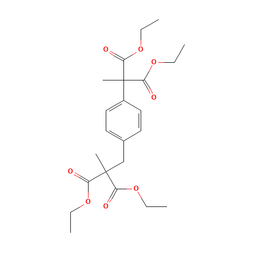 Diethyl 2-[4-(2,2-Dicarboethoxypropyl)phenyl]-2-methyl Malonate (CAS: 189287-72-7) - Related Chemical Product