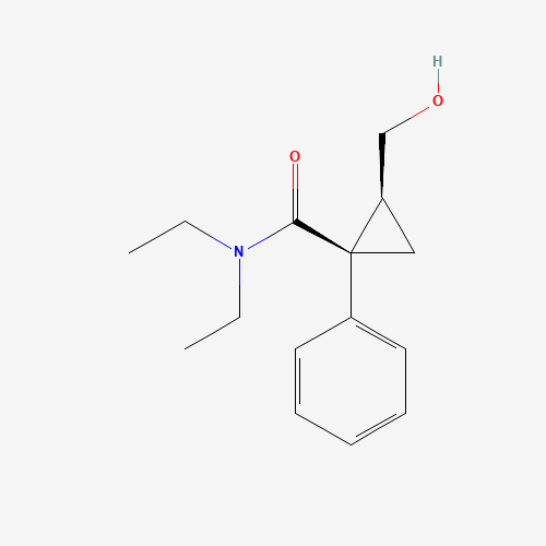 rac N,N-diethyl-2-(hydroxymethyl)-1-phenyl-cyclopropanecarboxamide (CAS: 172016-06-7) - Related Chemical Product