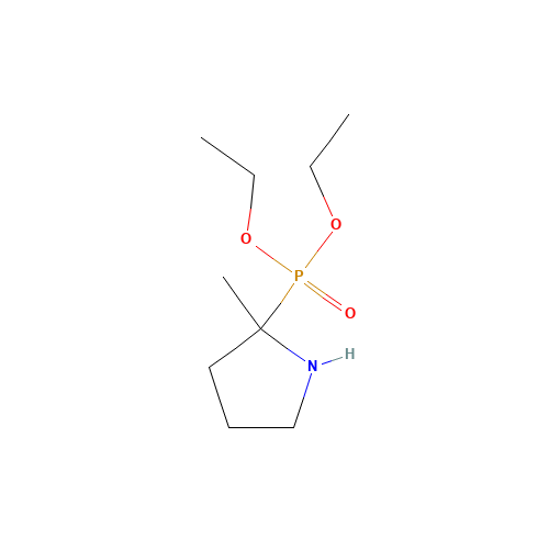 Diethyl (2-Methylpyrrolidin-2-yl)phosphate (CAS: 157230-68-7) - Chemical Structure and Molecular Formula 