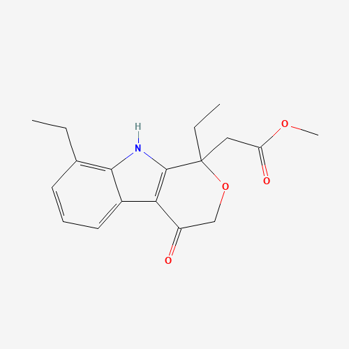 1,8-Diethyl-1,3,4,9-tetrahydro-4-oxo-pyrano[3,4-b]indole-1-acetic Acid Methyl Ester (CAS: 111478-84-3) - Related Chemical Product