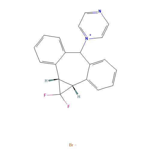 1,1-Difluorocyclopropane-1-dibenzosuberyl Pyrazinium Bromide (CAS: 312905-15-0) - Related Chemical Product