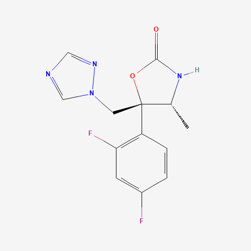 (4R,5R)-5-(2,4-Difluorophenyl)-4-methyl-5-(1H-1,2,4-triazol-1-ylmethyl)-2-oxazolidinone (CAS: 169058-26-8) - Related Chemical Product