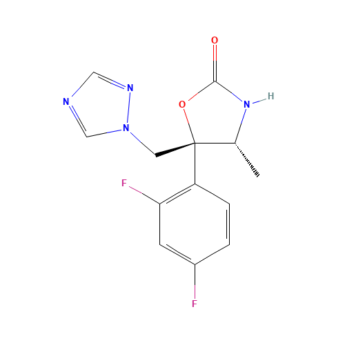 (4R,5R)-5-(2,4-Difluorophenyl)-4-methyl-5-(1H-1,2,4-triazol-1-ylmethyl)-2-oxazolidinone (CAS: 169058-26-8) - Related Chemical Product