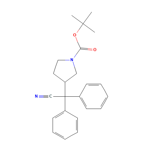 2,2-Diphenyl 2-(1-Boc-3-pyrrolidinyl)acetonitrile (CAS: 1159977-31-7) - Related Chemical Product