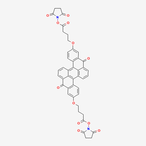 1,1'-[(8,16-Dihydro-8,16-dioxodibenzo[a,j]perylene-2,10-diyl)bis[oxy(1-oxo-4,1-butanediyl)oxy]]bis-2,5-pyrrolidinedione (CAS: 243670-15-7) - Related Chemical Product