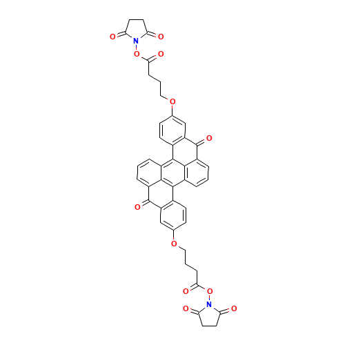 1,1'-[(8,16-Dihydro-8,16-dioxodibenzo[a,j]perylene-2,10-diyl)bis[oxy(1-oxo-4,1-butanediyl)oxy]]bis-2,5-pyrrolidinedione (CAS: 243670-15-7) - Related Chemical Product