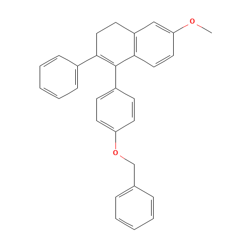 3,4-Dihydro-6-methoxy-2-phenyl-1-[4-(phenylmethoxy)phenyl]naphthalene (CAS: 308812-06-8) - Related Chemical Product