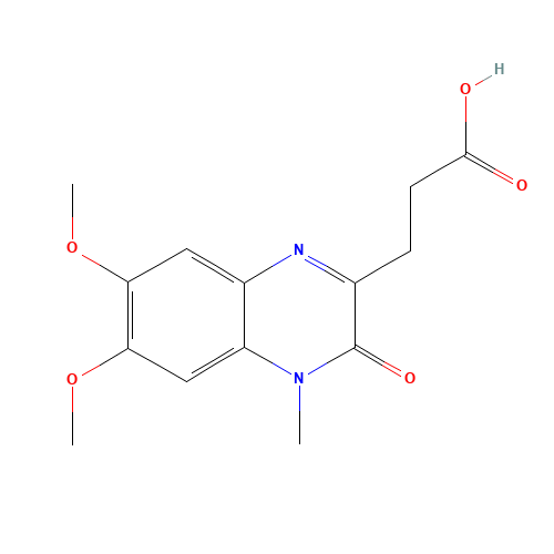 3,4-Dihydro-6,7-dimethoxy-4-methyl-3-oxo-2-quinoxalinepropanoic Acid (CAS: 132788-56-8) - Related Chemical Product
