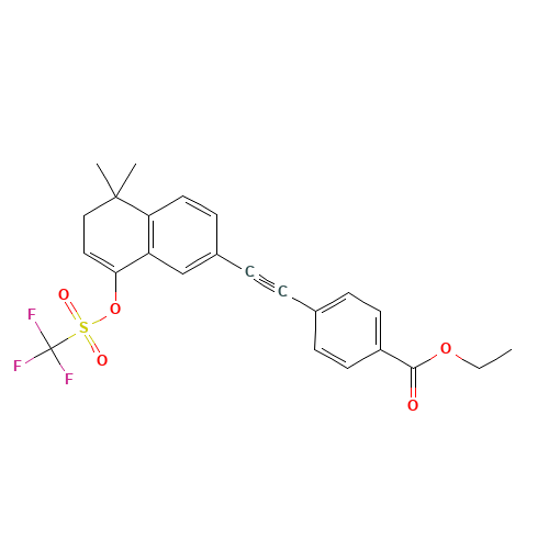 4-[2-[5,6-Dihydro-5,5-dimethyl-8-[[(trifluoromethyl)sulfonyl]oxy]-2-naphthalenyl]ethynyl]benzoic Acid Ethyl Ester (CAS: 171568-44-8) - Related Chemical Product