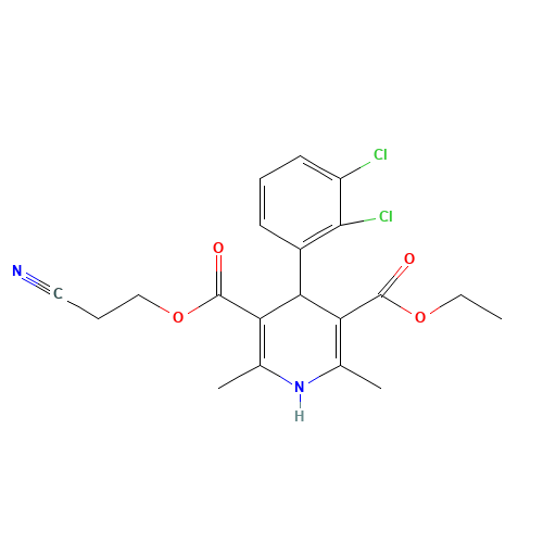 1,4-Dihydro-2,6-dimethyl-3-(2-cyanoethoxycarbonyl)-5-ethoxycarbonyl-4-(2,3-dichlorophenyl)pyridine (CAS: 175688-78-5) - Related Chemical Product
