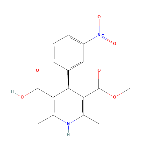 (R)-(-)-1,4-Dihydro-2,6-dimethyl-4-(3-nitrophenyl)-3,5-pyridinedicarboxylic Acid Monomethyl Ester (CAS: 76093-33-9) - Related Chemical Product