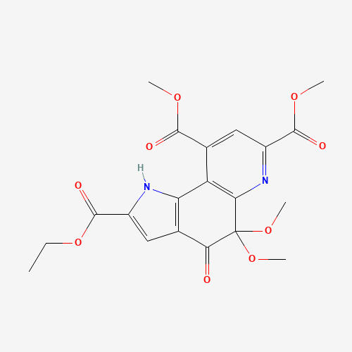 4,5-Dihydro-4,5-dioxo-1H-pyrrolo[2,3-f]quinoline-2,7,9-tricarboxylic Acid,5,5-Dimethyl Ketal (CAS: 1076200-02-6) - Related Chemical Product