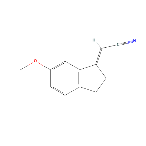 (2E)-2-(2,3-Dihydro-6-methoxy-1H-inden-1-ylidene)acetonitrile (CAS: 187871-98-3) - Related Chemical Product