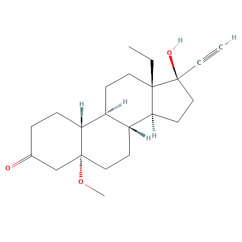 4,5-Dihydro-5a-methoxy D-(-)-Norgestrel (CAS: 155683-60-6) - Related Chemical Product