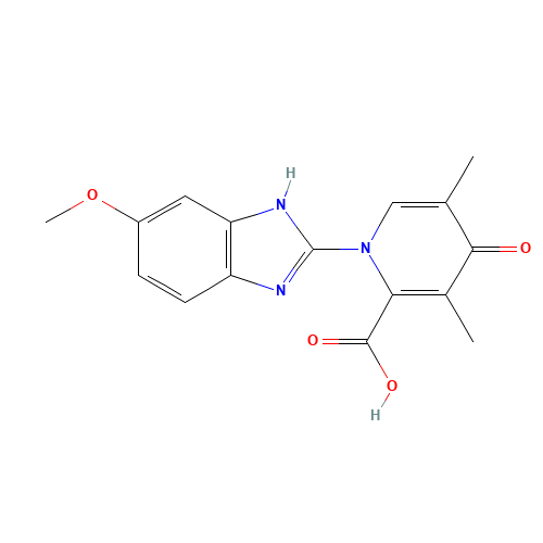 1,4-Dihydro-1-(5-methoxy-1H-benzimidazol-2-yl)-3,5-dimethyl-4-oxo-2-Pyridinecarboxylic Acid (CAS: 1227380-90-6) - Related Chemical Product