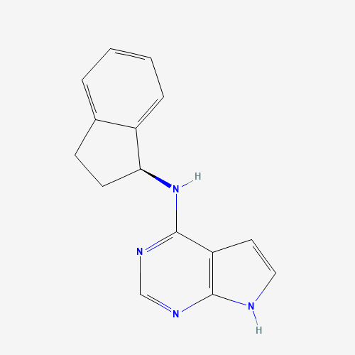 N-[(1S)-2,3-Dihydro-1H-inden-1-yl]-7H-pyrrolo[2,3-d]pyrimidin-4-amine (CAS: 905580-86-1) - Related Chemical Product