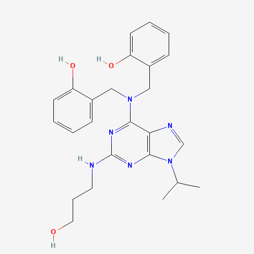 6-[N,N-Di(2-hydroxybenzyl)amino]-2-[(3-hydroxypropyl)amino]-9-isopropylpurine (CAS: 1076200-04-8) - Related Chemical Product