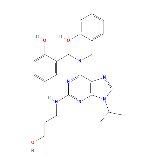 6-[N,N-Di(2-hydroxybenzyl)amino]-2-[(3-hydroxypropyl)amino]-9-isopropylpurine (CAS: 1076200-04-8) - Related Chemical Product