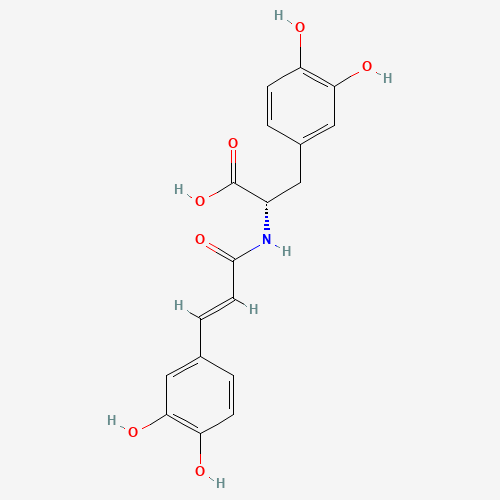 N-[3',4'-Dihydroxy-(E)-cinnamoyl]-3-hydroxy-L-tyrosine (CAS: 53755-02-5) - Related Chemical Product