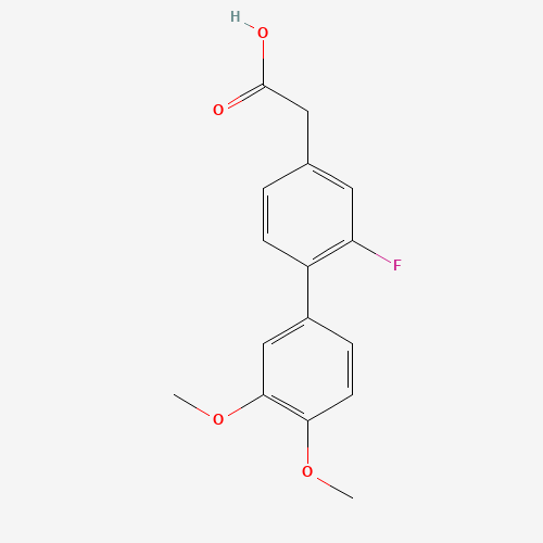 3',4'-Dimethoxy a-Desmethyl Flurbiprofen (CAS: 1346604-78-1) - Chemical Structure and Molecular Formula 