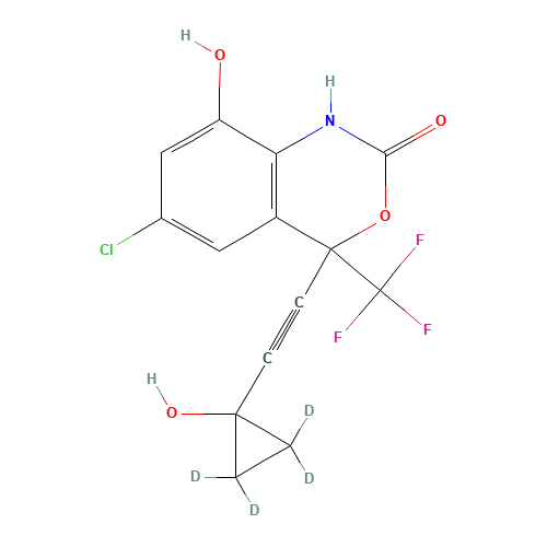 rac 8,14-Dihydroxy Efavirenz-d4 (CAS: 1189859-26-4) - Related Chemical Product