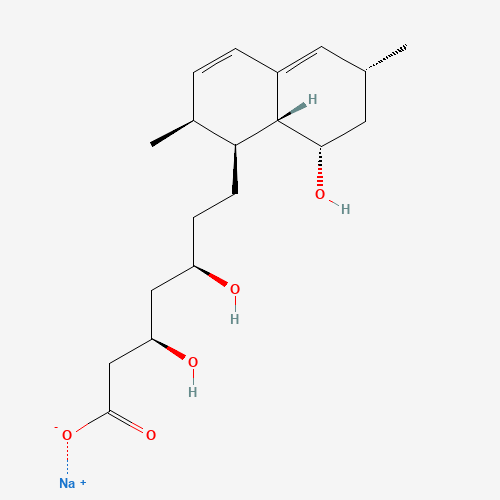 Des(2-methylbutyryl) Lovastatin Hydroxy Acid Sodium Salt (CAS: 132294-94-1) - Chemical Structure and Molecular Formula 