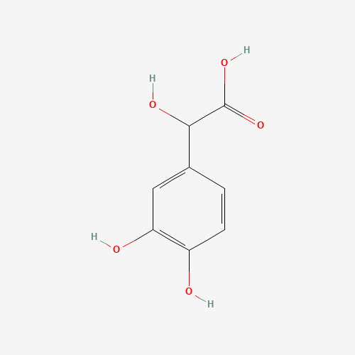 D,L-3,4-Dihydroxymandelic Acid (CAS: 775-01-9) - Chemical Structure and Molecular Formula 