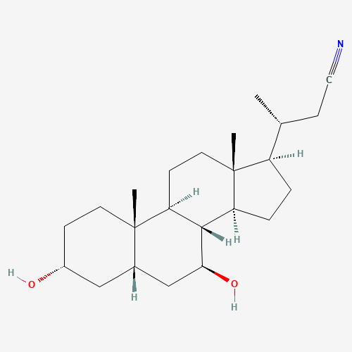 (3a,5b,7b)-3,7-Dihydroxy-24norcholane-23-nitrile (CAS: 118316-12-4) - Related Chemical Product