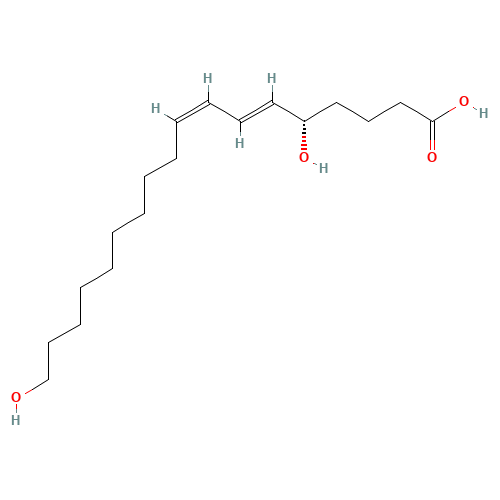 (5S,6E,8Z)-5,18-Dihydroxy-6,8-octadecadienoic Acid (CAS: 1021188-24-8) - Chemical Structure and Molecular Formula 
