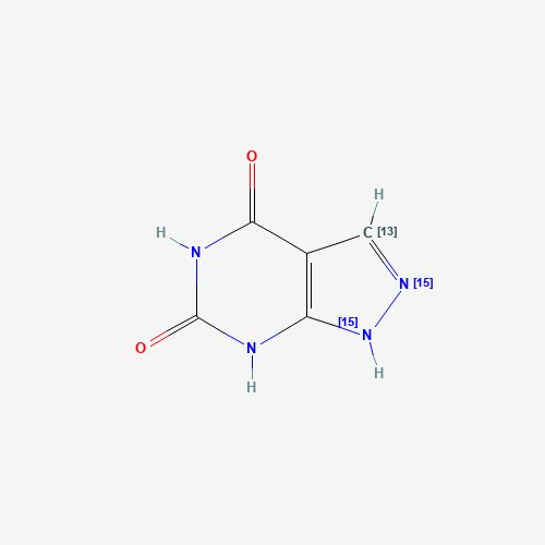 4,6-Dihydroxypyrazolo[3,4-d]pyrimidine-13C,15N2 (CAS: 1217036-71-9) - Related Chemical Product