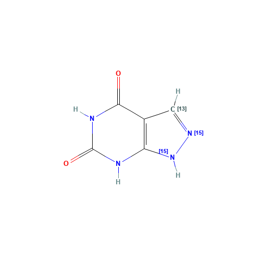 4,6-Dihydroxypyrazolo[3,4-d]pyrimidine-13C,15N2 (CAS: 1217036-71-9) - Related Chemical Product