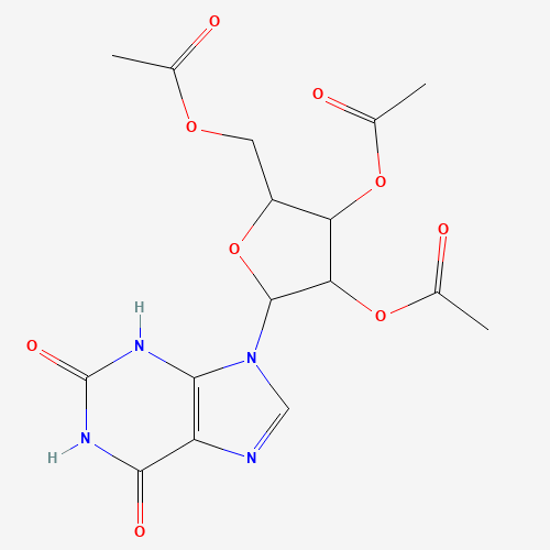 2,6-Dihydro-9-(2',3',5'-tri-O-acetyl-b-D-ribofuranosyl)purine (CAS: 61444-45-9) - Chemical Structure and Molecular Formula 