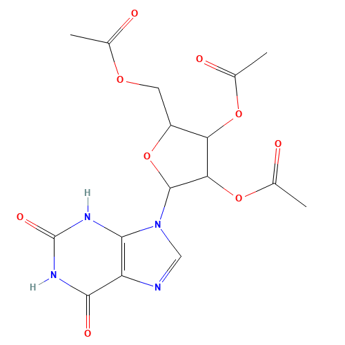 2,6-Dihydro-9-(2',3',5'-tri-O-acetyl-b-D-ribofuranosyl)purine (CAS: 61444-45-9) - Chemical Structure and Molecular Formula 