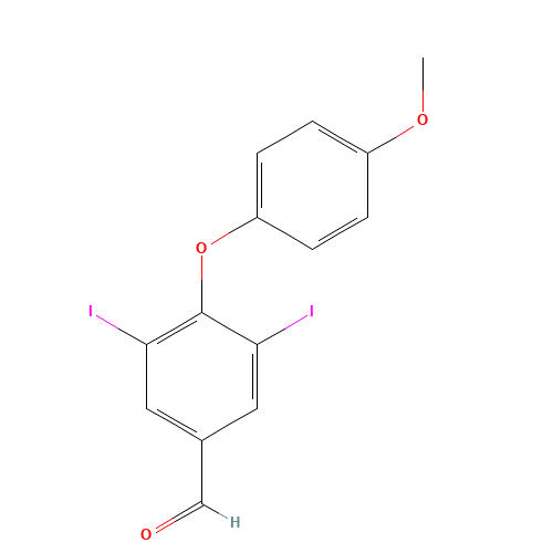 3,5-Diiodo Thyroaldehyde Methyl Ether (CAS: 69240-57-9) - Chemical Structure and Molecular Formula 
