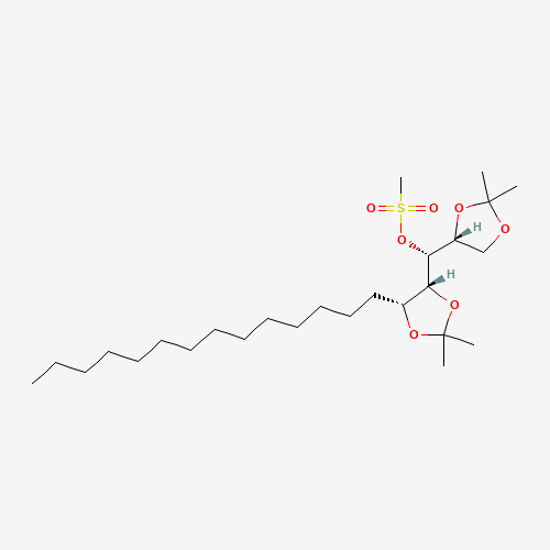 (2R,3R,4R,5R)-1,2:4,5-Di-O-isopropylidene-3-nonadecanol Methanesulfonate (CAS: 570414-09-4) - Related Chemical Product