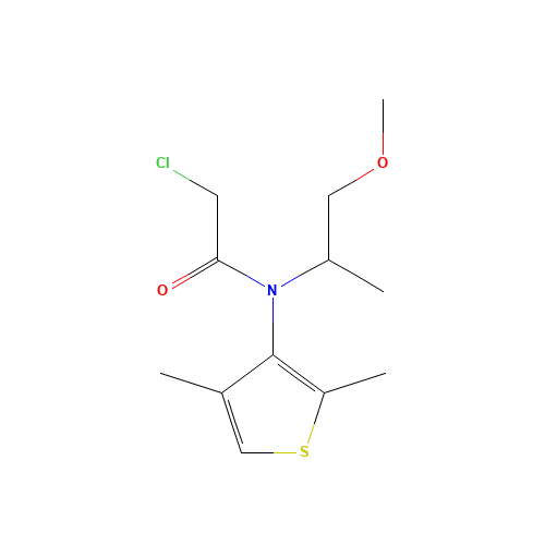Dimethenamid (CAS: 87674-68-8) - Chemical Structure and Molecular Formula 