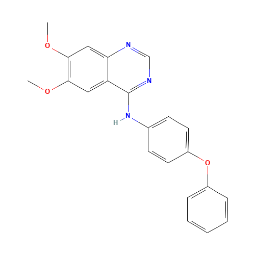 6,7-Dimethoxy-N-(4-phenoxyphenyl)- (CAS: 179248-59-0) - Chemical Structure and Molecular Formula 