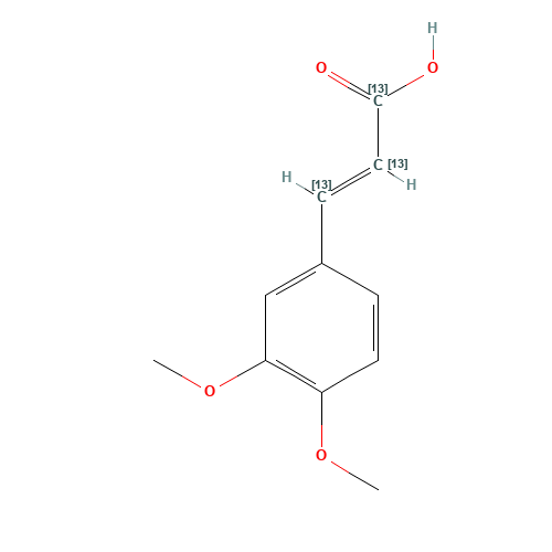 3,4-Dimethoxy[7,8,9,-13C3]-cinnamic Acid (CAS: 1185241-38-6) - Related Chemical Product