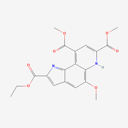 7,9-Dimethoxycarbonyl-2-ethoxycarbonyl-5-methoxy-1H-pyrrolo-[2,3-f]quinoline (CAS: 133706-80-6) - Related Chemical Product