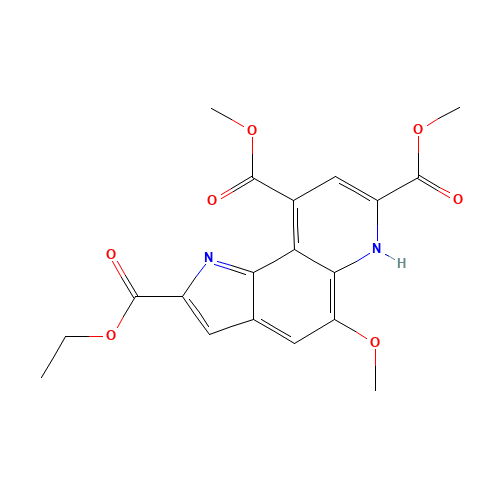 7,9-Dimethoxycarbonyl-2-ethoxycarbonyl-5-methoxy-1H-pyrrolo-[2,3-f]quinoline (CAS: 133706-80-6) - Related Chemical Product