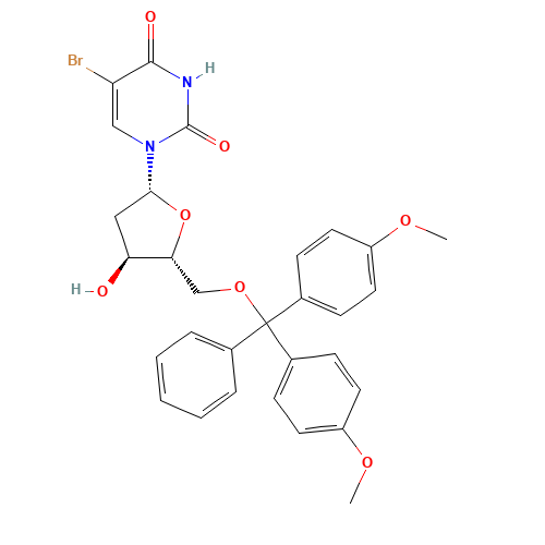 5'-O-(4,4'-Dimethoxytrityl)-5-bromo-2'-deoxyuridine (CAS: 63660-21-9) - Related Chemical Product