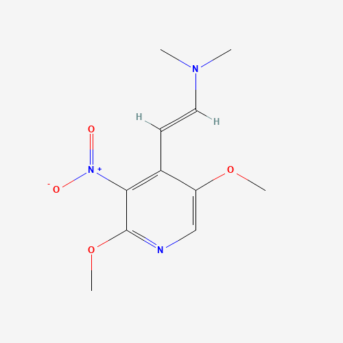 2,5-Dimethoxy-4-[2-(dimethylamino)ethenyl]-3-nitropyridine (CAS: 917918-82-2) - Related Chemical Product