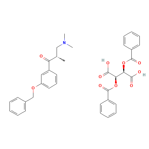 3-(Dimethylamino)-1-(3-benzyloxyphenyl)-2S-methyl-1-propanone Dibenzoyl Tartrate (CAS: 1004315-81-4) - Related Chemical Product