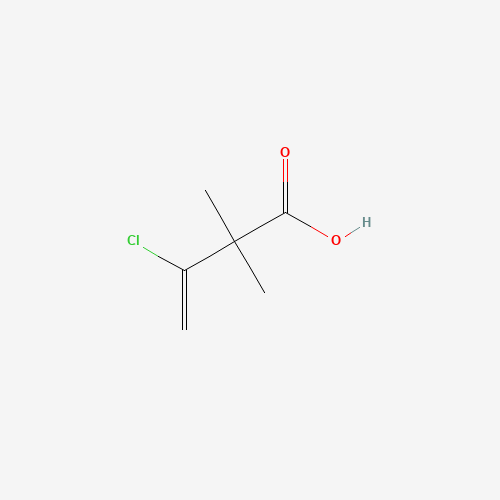2,2-Dimethyl-3-chloro-3-butenoic Acid (CAS: 56663-75-3) - Chemical Structure and Molecular Formula 