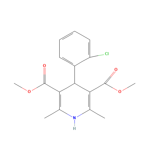 Dimethyl 4-(2-Chlorophenyl)-2,6-dimethyl-1,4-dihydropyridine-3,5-dicarboxylate (CAS: 43067-01-2) - Related Chemical Product