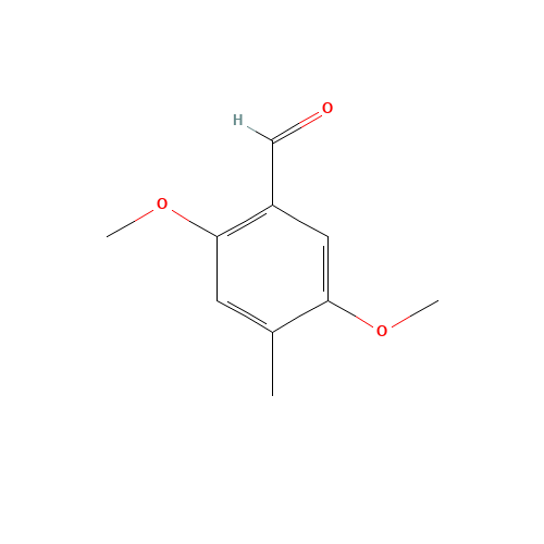 2,5-Dimethoxy-4-methyl-benzaldehyde (CAS: 4925-88-6) - Chemical Structure and Molecular Formula 