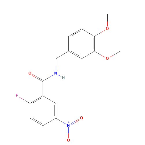 N-(3,4-Dimethoxybenzyl)-2-fluoro-5-nitrobenzamide (CAS: 247568-67-8) - Related Chemical Product